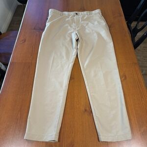Banana Republic Mens 36x30 Beige Khaki Golf Pants Lightweight Casual Chinos‎